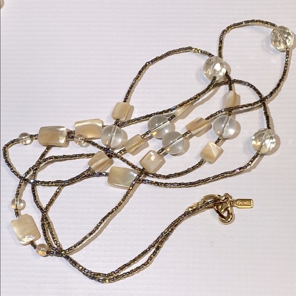 RACHEL Rachel Roy Gold and Brown Layered Necklace - Picture 3 of 5